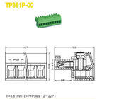 o PWB de 300V 8A obstrui dentro o bloco terminal Pluggable do passo do bloco terminal 3.81mm