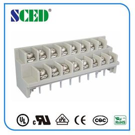 Passo 7.62mm do bloco terminal PBT UL94-V0 da barreira do poder cinzento 4-20 Pólos