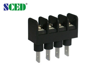 Bloco de terminais preto 300v 20A 2P-22P da barreira do passo 9.525mm da cor