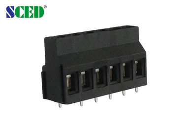 Euro de bronze do bloco de terminais preto do parafuso do PWB que levanta o tipo Calibre de diâmetro de fios da série 300V 10A 12-24
