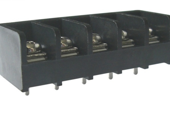 Espaçamento 9,52 mm Bloco de terminais de barreira 300 V 20 A 2-24 pólos Entrada de fio de ângulo reto