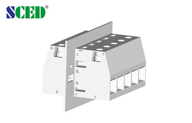 600V 150A através dos blocos de terminais do painel lançam o ângulo direito de 18.8mm 2-24 Polo