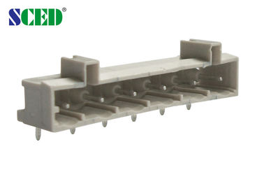 Solder Pin Header Plug in Terminal Block Pitch For Communication Grey Pluggabe Connector
