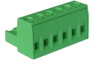 Peças fêmeas do parafuso elétrico verde do M3 dos blocos de terminais do passo 5.08mm