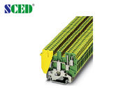 2.5mm2 largura aplicação do elevador Calibre de diâmetro de fios 30 - 12 da série do trilho do ruído da cor amarela e verde de 5.2mm
