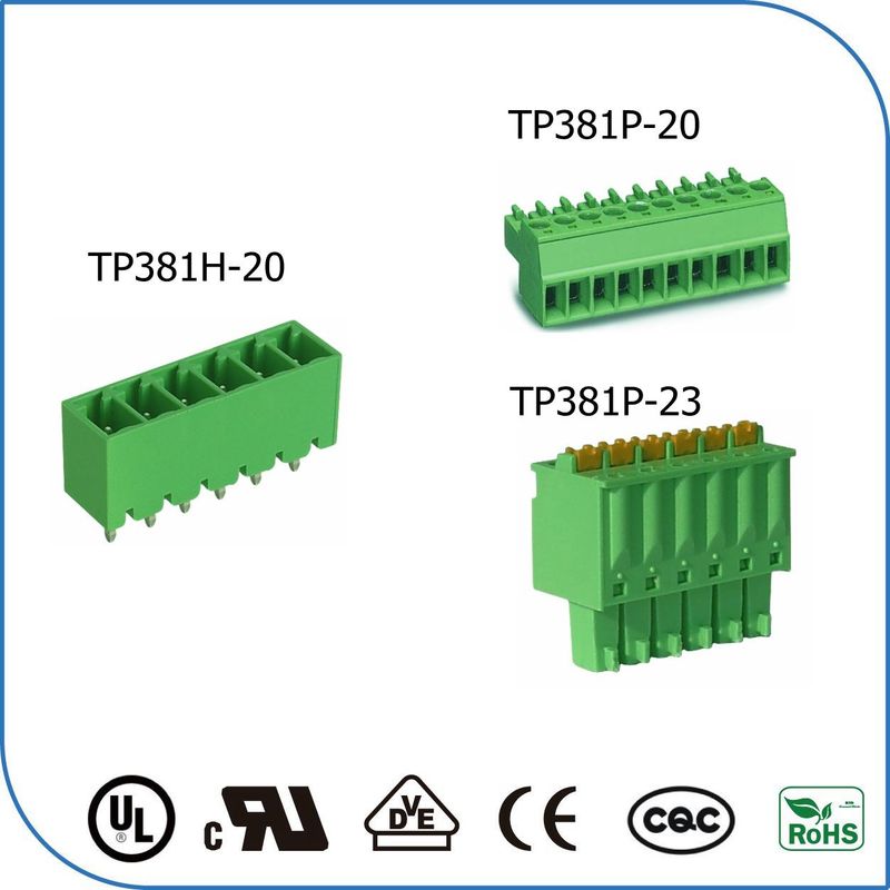 Male Plug In Terminal Blocks With Vertical Wire Inlet 2 Pin - 22 Pin