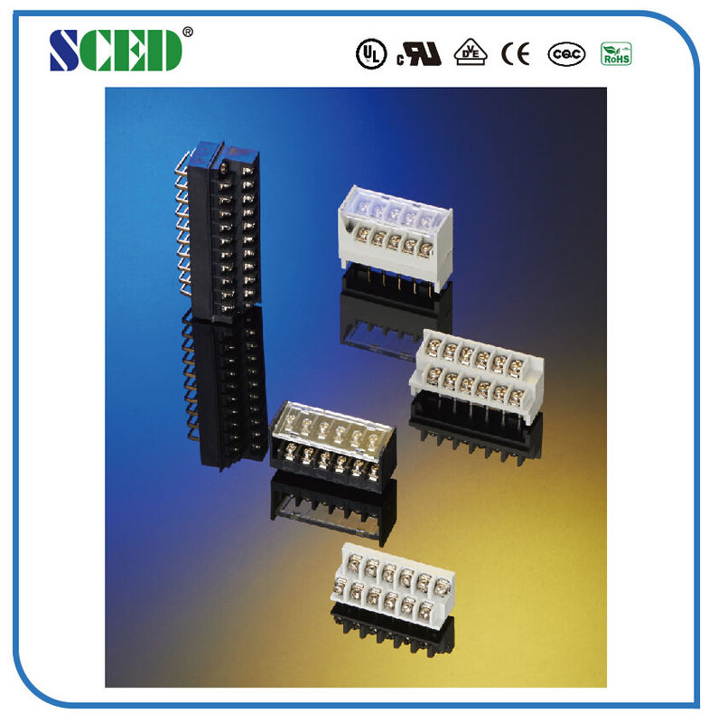 Parafuso elétrico M3.5 do passo 600V 30A do bronze 10mm do bloco terminal do plástico PBT