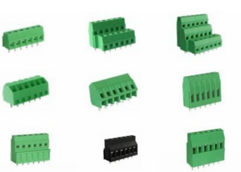 Green PCB Terminal Block 5.08mm Spacing Center 300V 10A PA66 Brass