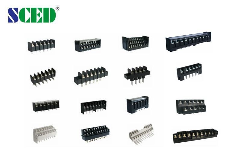 Blocos terminais da barreira de PBT 8.70mm 250V/15A espaçando 14 Pólos UL94-V0