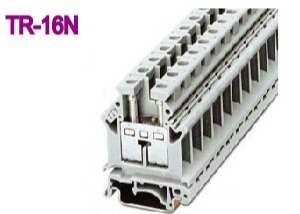 101A Din Blocos de terminais ferroviários 800V 25mm2 Latão 12,2mm Largura do terminal
