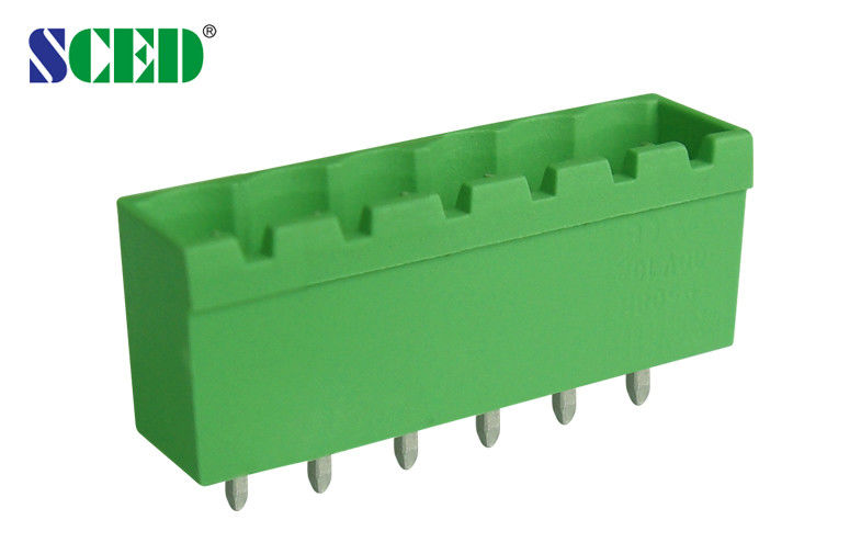 Pitch 5.08mm Plug In Terminal Bloco 2-24 Polos Verde Plastico Parte masculina