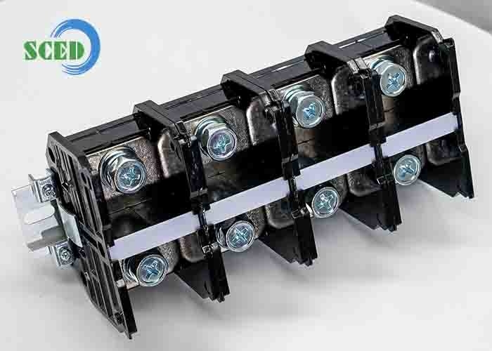 45.00mm Pitch Panel High Current PC Terminal Block 4P Conector de parafuso de energia preta