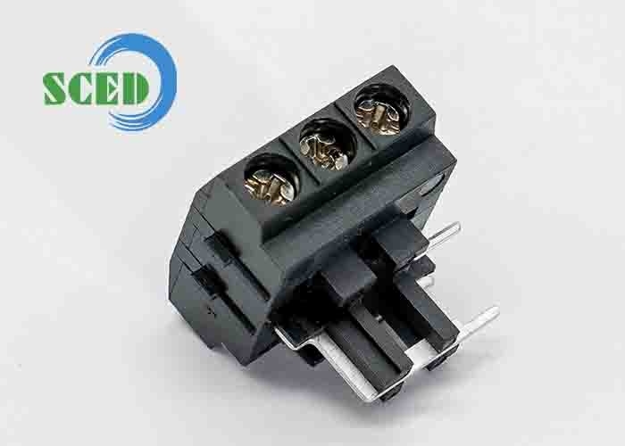 300V 10A M3 Conector de bloco de terminal de parafuso 12 24 AWG PBT 6,2 mm espaçamento de latão