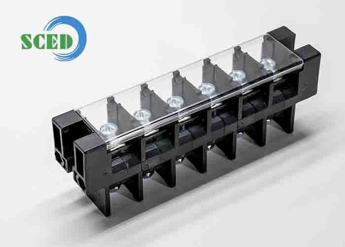 101A PBT de 21,0 mm Perforação 600V Alimentação através do bloco terminal com cobertura de plástico
