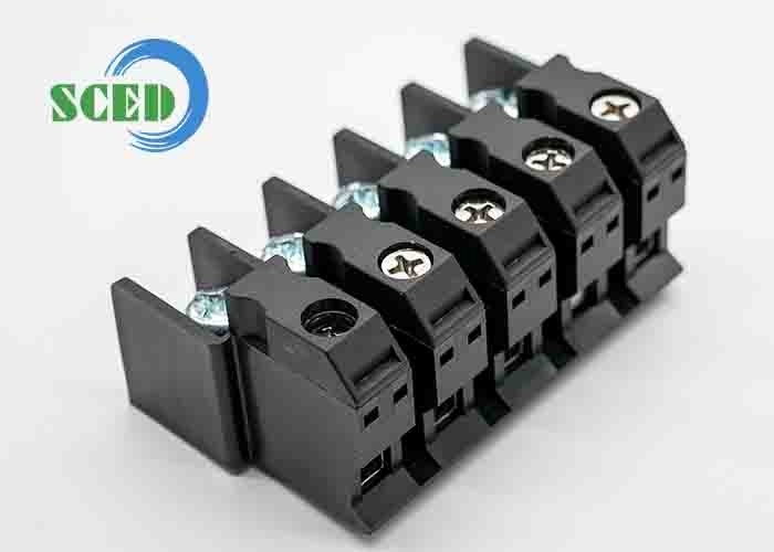 Alimentação através de 90A 600V PA66 M5 Bloco Terminal de Perforação 15.00mm 4-20 AWG