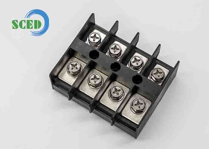 High Current Terminal Block with 175A Rated Current and Screw Clamp Connection in Durable Polyamide Housing
