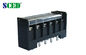Power Barrier Terminal Block Black 14.5mm Pitch 40A with Cover 4-14 Poles
