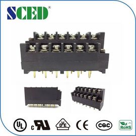 Braçadeira de dois níveis do parafuso da fonte de alimentação dos blocos terminais do PWB do conector 7.62mm