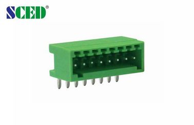 O conector PA66 masculino plástico obstrui dentro PWB 2P-24P do bloco terminal 2.50mm Screwless