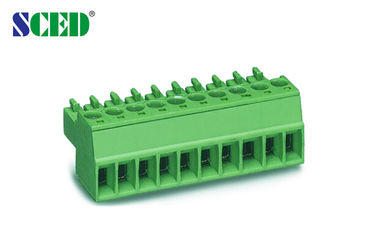 2-24 conector plástico -25°C do metal do bloco de terminais Pluggable de Polos à temperatura de funcionamento de +85°C