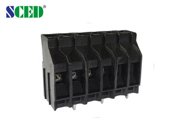 Calibre de diâmetro de fios preto do passo 30A UL94-V0 30A 10-22 do bloco de terminais 6.35mm do parafuso do PWB