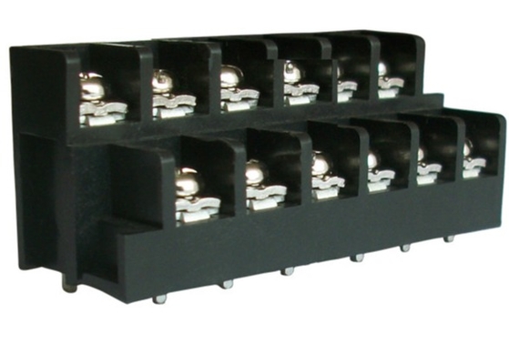 20A Barreira Terminal Bloco Pitch 11mm Plástico PA66 latão Dois níveis