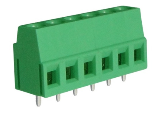 Único passo do M3 2-24 Polos 5.08mm do bloco de terminais do PWB da plataforma 300V 10A