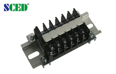 o trilho de 8.00mm montou os blocos terminais, bloco terminal da barreira de 600V 10A com todos os Pólos