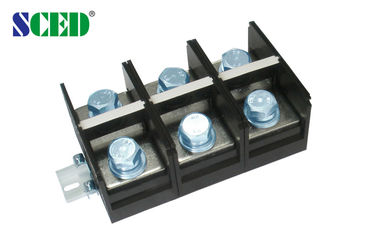 Passo atual alto de uma só camada 60.00mm do conector 600V 500A do bloco terminal