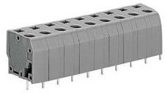 passo 7.62mm do PIN Screwless do bloco terminal 16 da mola do PWB de 300V 12A