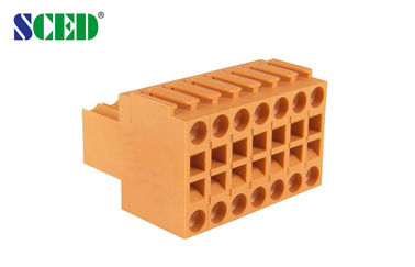 3.50mm 300V 8A, níveis dobro obstruem dentro o conector 2*2P do bloco terminal - 24*2P