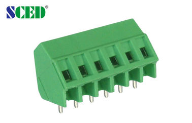 Único Calibre de diâmetro de fios do bloco terminal 300V 10A 2P-24P 12-26 de parafuso do PWB do passo 5.08mm da plataforma