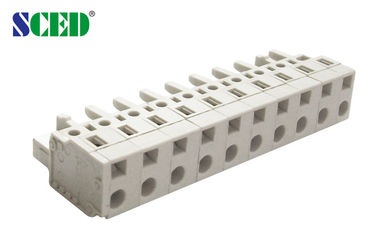 Obstrua o bloco terminal Pluggable fêmea de 7.5mm Screwless para Electric Power 300V 15A