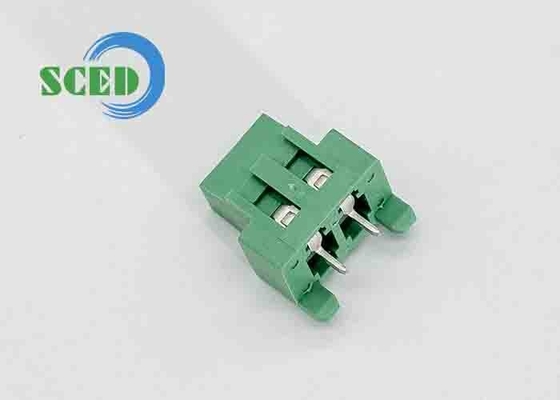 300V 10A M3 Parafuso 12-26 AWG Conector de Bloco Terminal PA66 Material de Isolamento Verde 5.08mm Espaçamento