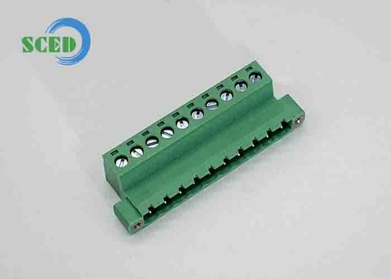 Bloco de terminais plugável Bloco de terminais feminina Soquetes Pitch 5.08mm 300V 18A 2-20P Bloco de terminais plug-in