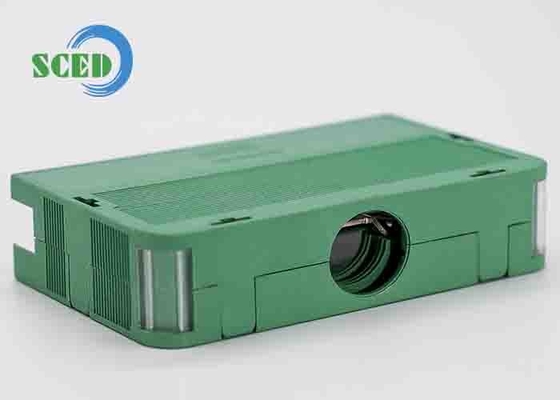 Verde 3.81mm Pluggable Din Rail Montagem Terminal Bloco Acessórios PA66 Automotive