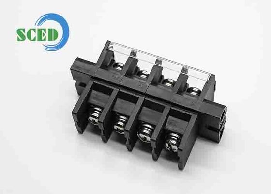 Conector de fio de alimentação através de placa de condução de cobre de grau industrial com gaiola de pinça de latão