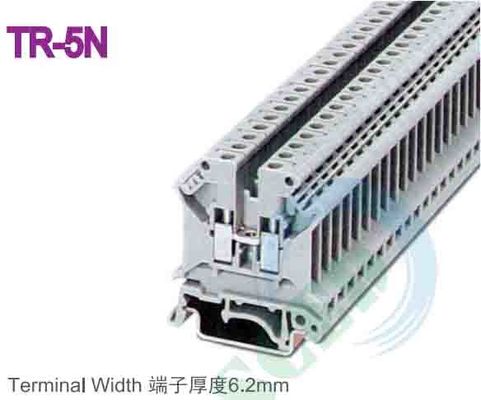 ZB6 AC DC Din Rail Terminal Blocks Fornecimento de energia com parafuso de fixação de fio M4 e Zack Srtip