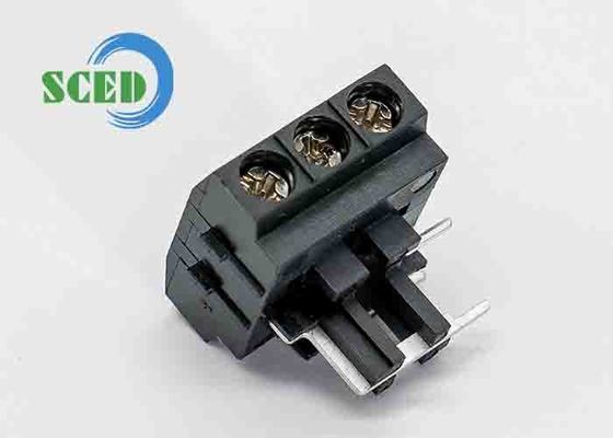 Bloco de terminais de parafuso PCB de montagem em furo -40C- 105C com latão de alta temperatura. Pino de cabeçalho estanhado