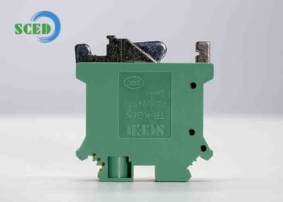 Material de ferro-aço de alumínio Din Blocos de terminais ferroviários que oferecem parafuso de fixação de fio M4 para transmissão de sinal elétrico e energia