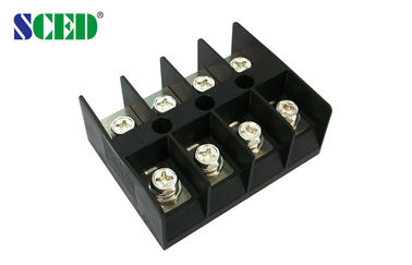 terminal atual alto do preto do PC da maneira do conector 600V 100A 4 do bloco terminal de 20.00mm