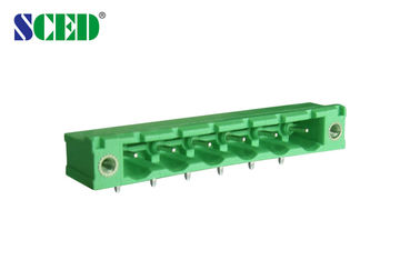 Lance do encabeçamento de encaixe do bloco terminal 300V 18A de 7.62mm os soquetes masculinos 2 - 14P