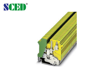Calibre de diâmetro de fios 30 - 12 2.5mm2 tipo à terra blocos terminais do trilho do ruído da largura 5.2mm