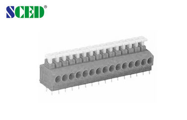 passo 3.81mm Pa66 espaçando do bloco terminal da mola de 300v Screwless com tecla